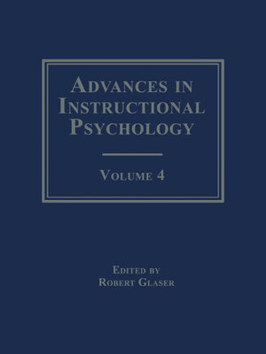 cover image of Advances in instructional Psychology